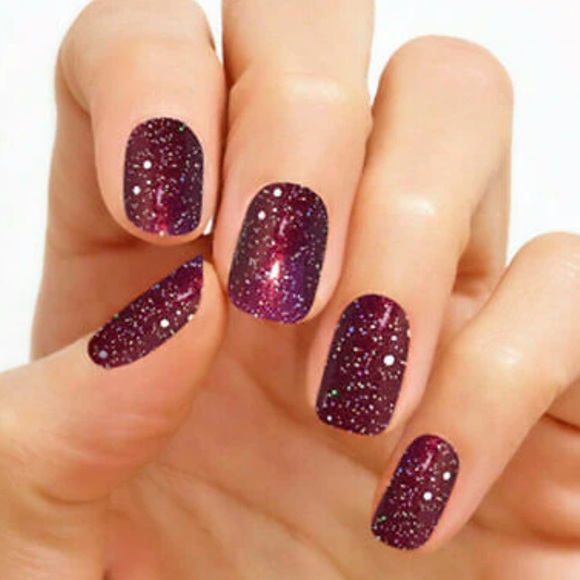 *Retired* Color Street: Bordeaux Glitz | Purple Wine Glitter Sparkle Fall Jewel - Picture 9 of 11